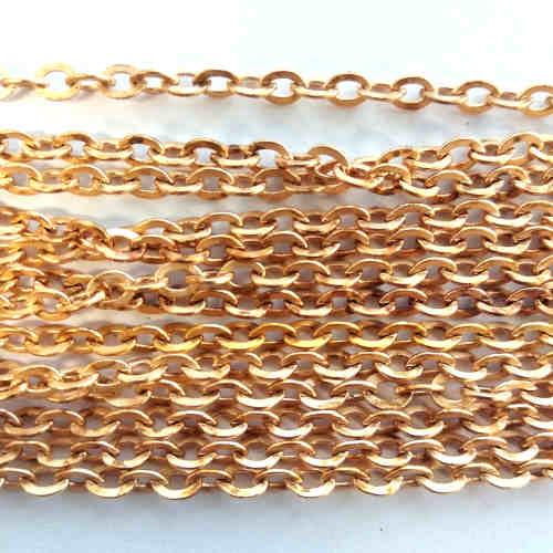 Řetízek mosazný III, 1 m