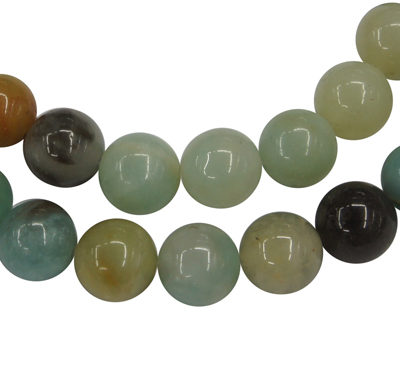 AMAZONIT rozkvetlý přírodní, kuličky, 8 mm, návlek