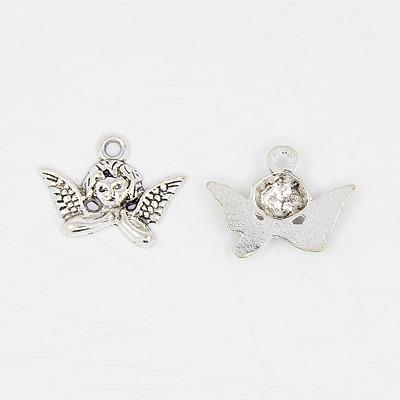 Andílek barokní, přívěsek starostříbrný, kovový, 50 ks