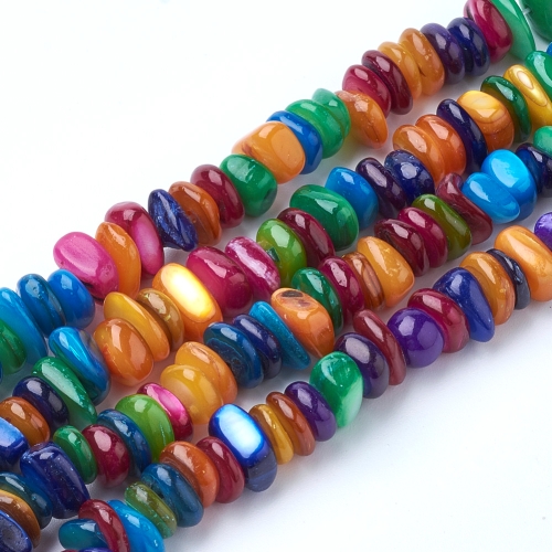 Perleť valounky malé, mix barev, návlek