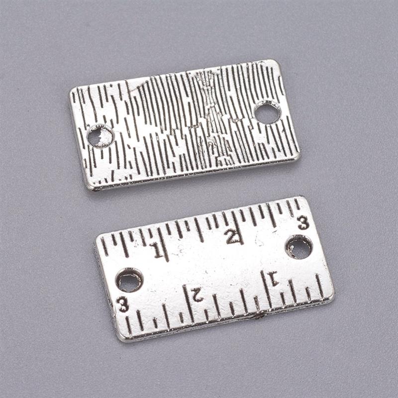 Metr, přívěsek starostříbrný, kovový, 50 ks