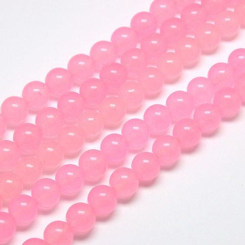 Jadeit růžový - kuličky 4 mm - NÁVLEK