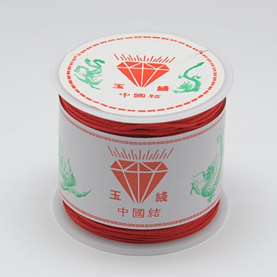 Nylonová šňůrka červená, 0,8 mm, 45 m