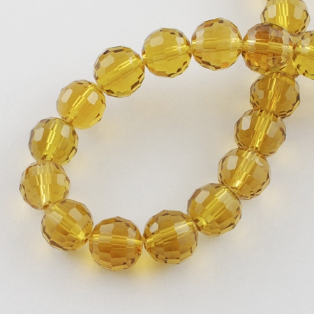 Ohňovky světle jantarové, 6 mm, návlek 44 cm