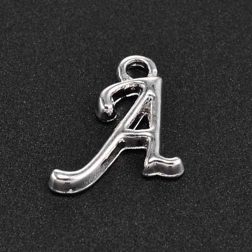 Písmenko A přívěsek starostříbrný, kovový, 1 ks