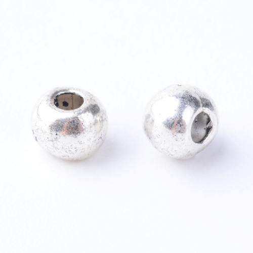 Kuličky 4, starostříbrné, kovové korálky, 50 ks