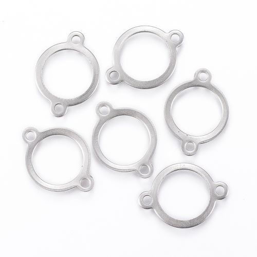 Kroužek se dvěma očky z chirurgické ocele, 50 ks