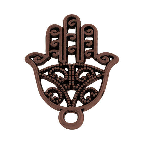 Ruka Fatimy kovový, staroměděný přívěsek, 50 ks