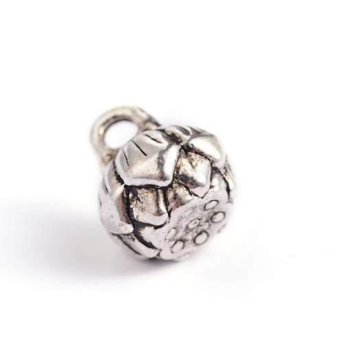 Lotosový květ buclatý, přívěsek starostříbrný, kovový, 10 ks