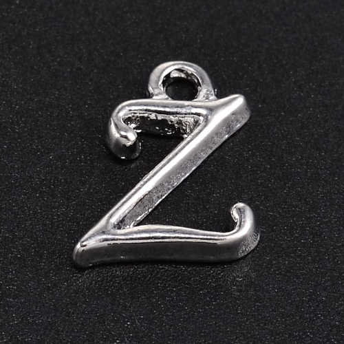 Písmenko Z přívěsek starostříbrný, kovový, 1 ks