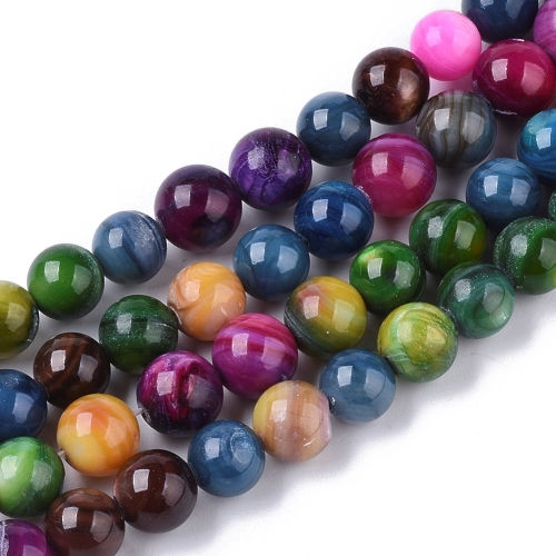 Perleť kuličky 7, mix barev, návlek