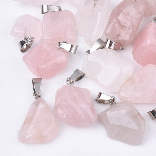 Růženín, valounek, přívěsek, 1 ks