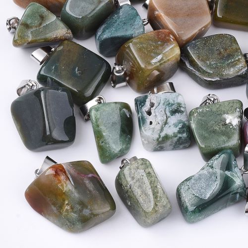 Achát indický - valounek, přívěsek, 1 ks