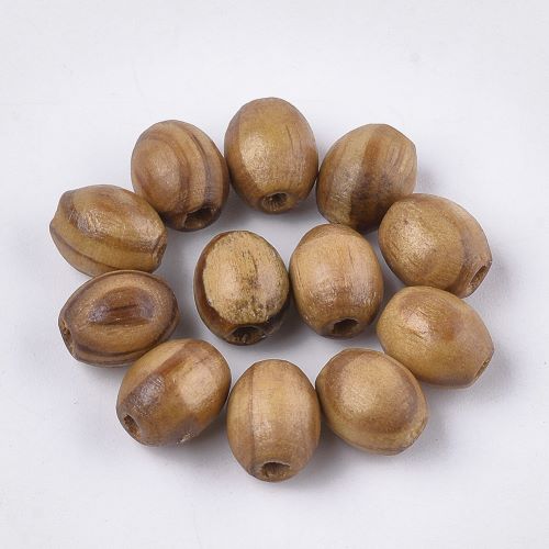 Olivy dřevěné, korálky z peruánské borovice, 10 g