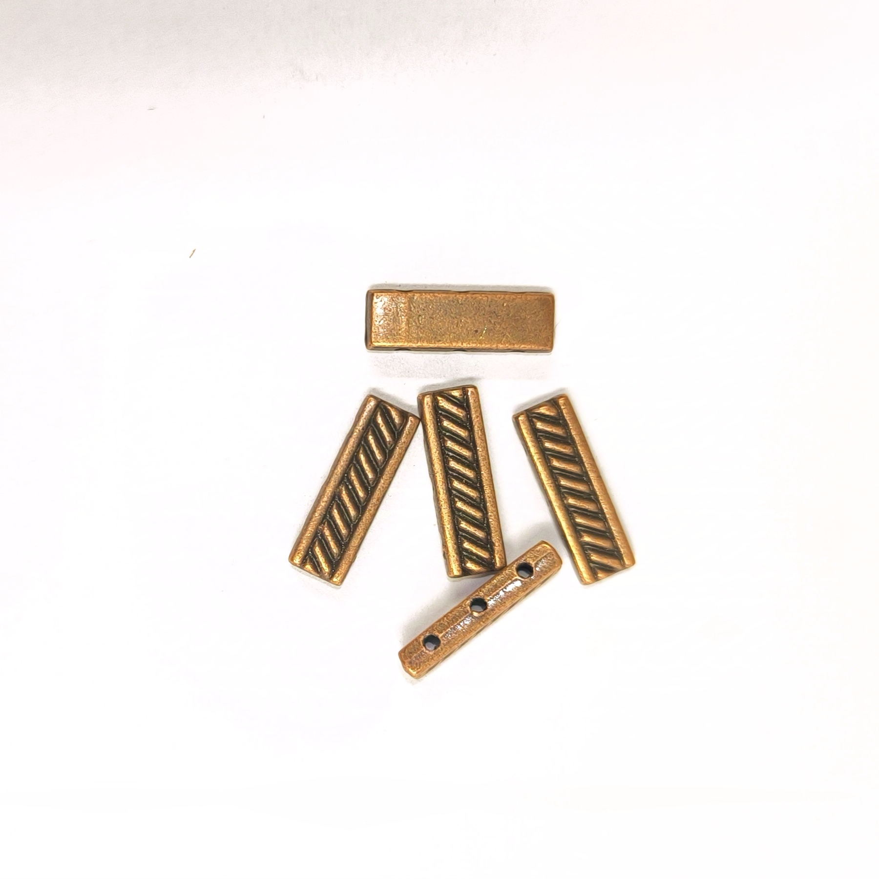 Vodič třířadý, staroměděný, kovový, 10 ks