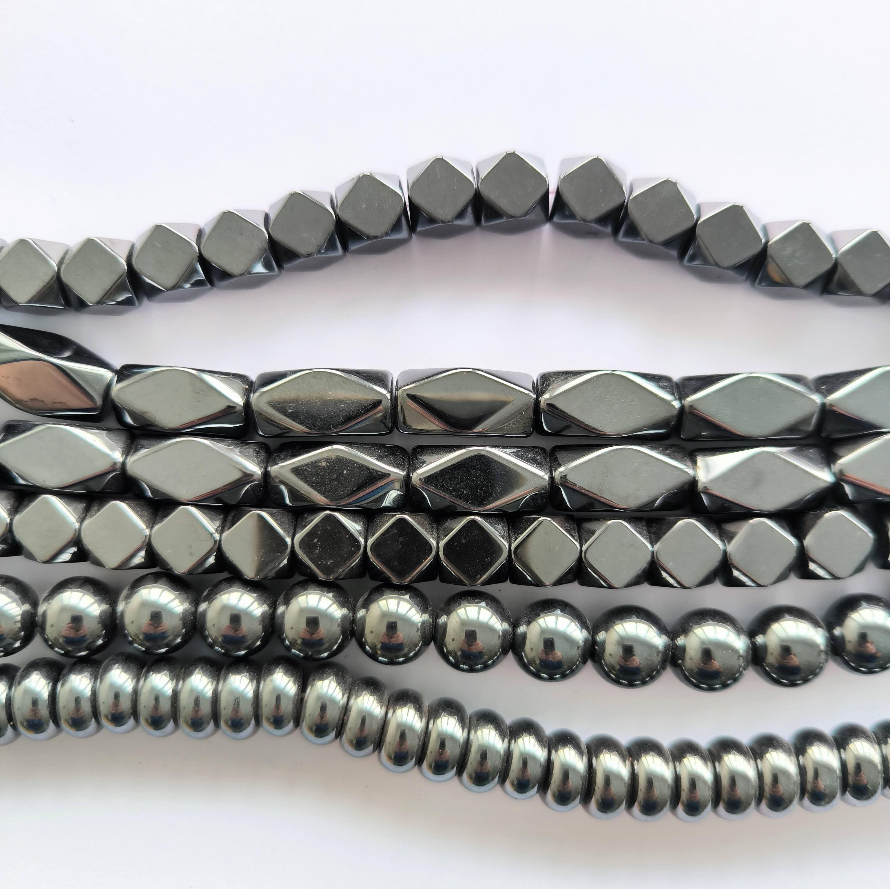 Hematit mix korálků, 50 ks