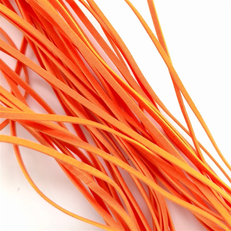 Kůže oranžová, vegan, 10 ks