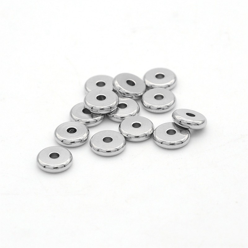 Heishi 8 x 2 mm, chirurgická ocel, 100 ks (na objednání)