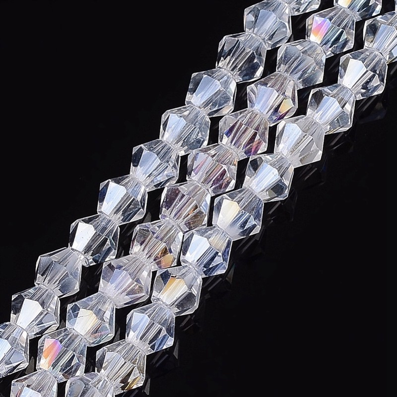 Cínovky čiré AB, 4 mm, 10 návleků (na objednání)