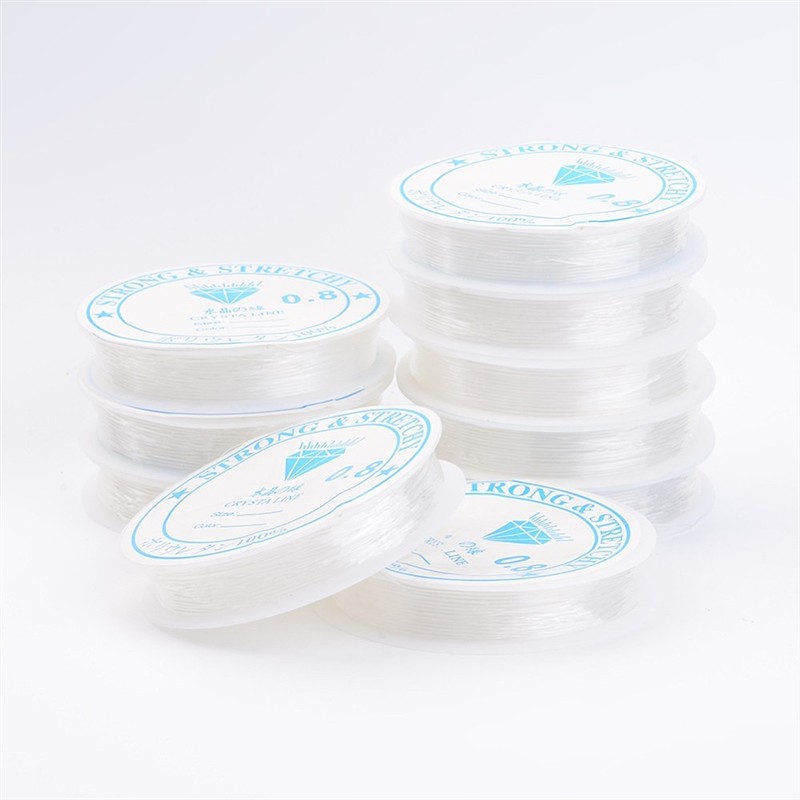 Gumička čirá, 0,8 mm, 10 cívek, (na objednání)