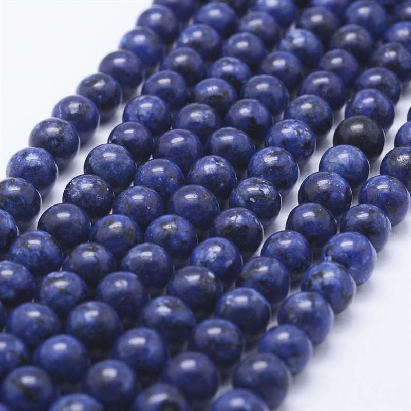 Labradorit královská modrá, kuličky, 8 mm, NÁVLEK