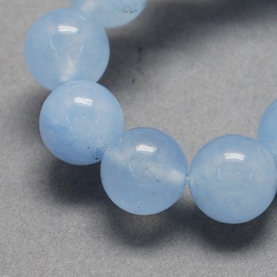 Jadeit světle modrý, 8 mm, 10 návleků (předobjednávka)
