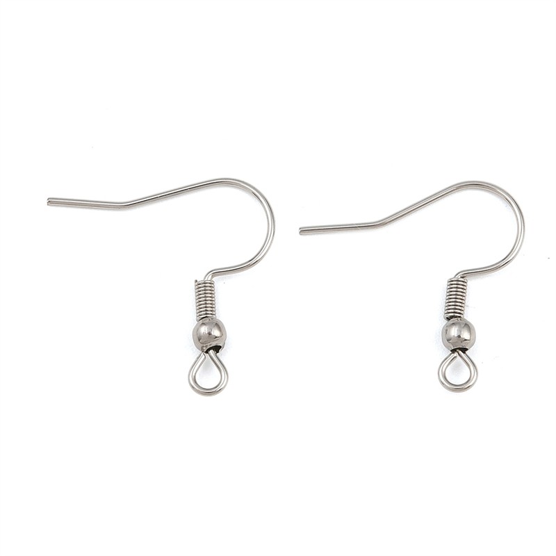 Náušnice afroháček s kuličkou, chirurgická ocel, 2000 ks (na objednání)