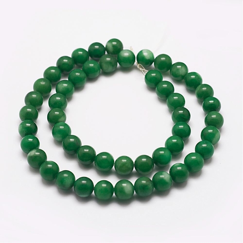 Taiwanský jadeit tmavý - kuličky 6 mm - NÁVLEK