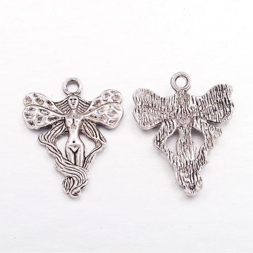Anděl se závojem, starostříbrný, kovový, 50 ks