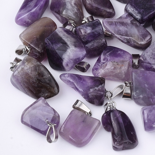 Ametyst, valounek, přívěsek, 1 ks