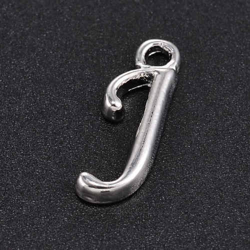 Písmenko J přívěsek starostříbrný, kovový, 1 ks