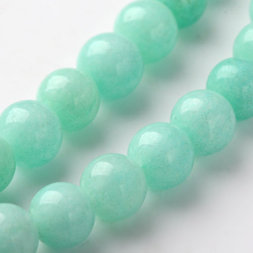 Jadeit imitace amazonitu - kuličky 8 mm - NÁVLEK