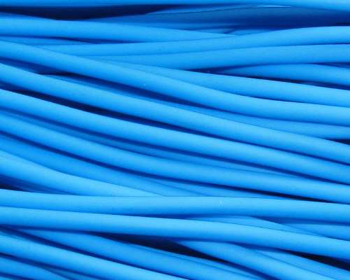 Bužírka tyrkysová, 3 mm, 1 m