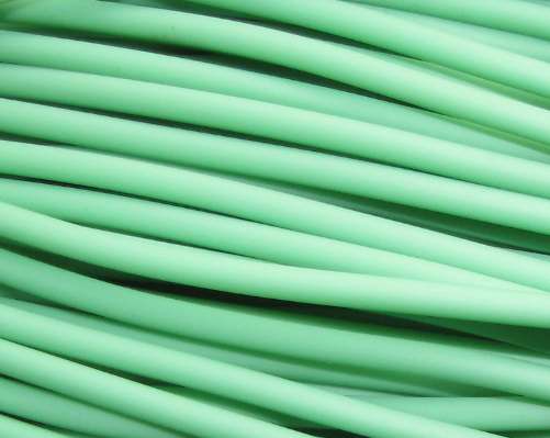 Bužírka zelená, 3 mm, 1 m