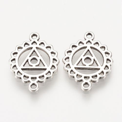 Chakra VISHUDDHA kovový, starostříbrný přívěsek, 10 ks