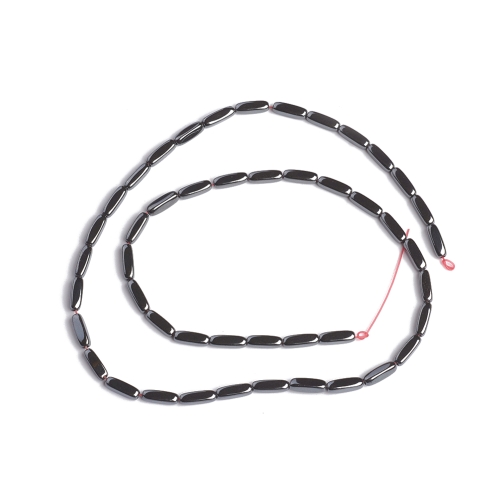 Hematit. kvádřík, 9x3 mm, návlek