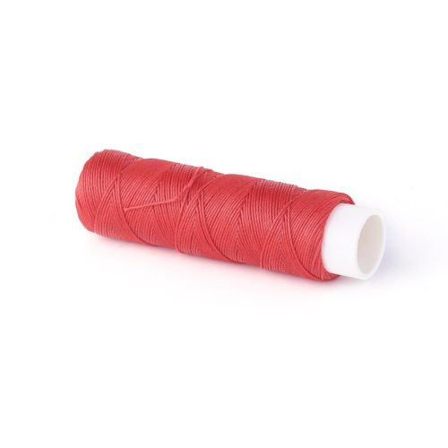 Polyesterová šňůrka červená, 0,55 mm, 30 m