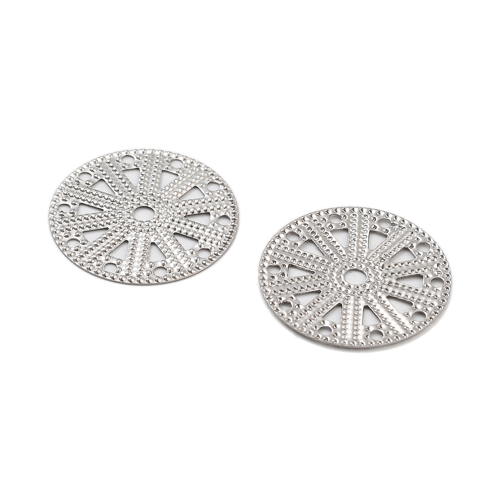 Kolečko filigránové, přívěsek, chirurgická ocel, 50 ks