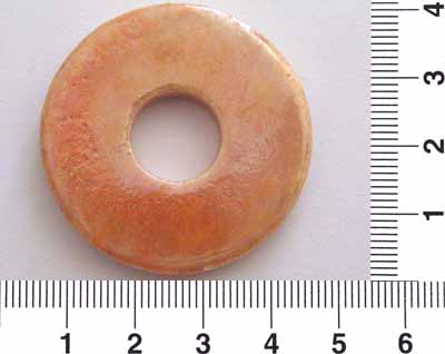 Donut oranžový, keramický