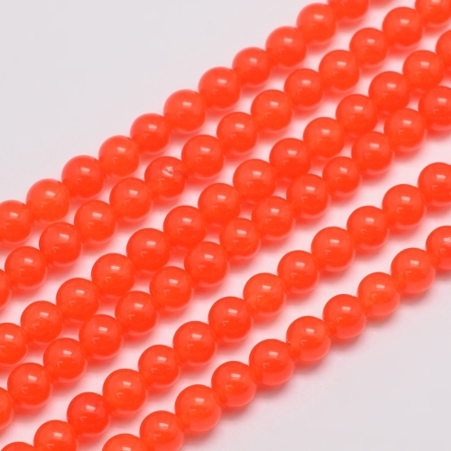 Jadeit indiánské léto - kuličky 6 mm, návlek