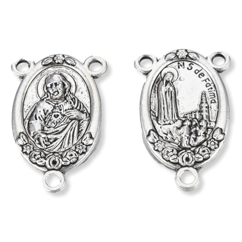 Madonka oválná 25x16, starostříbrná, kovová, 10 ks