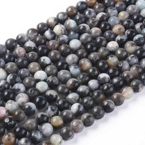 Amazonit rozkvetlý přírodní, tmavý, 8 mm, návlek