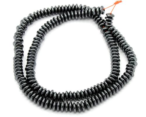 Hematit, rondelky, 6 mm, 3 návleky
