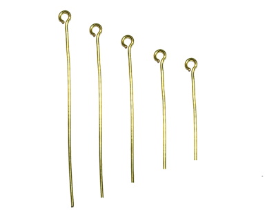 Jehla ketlovací 18 mm, pozlacená, 30ks