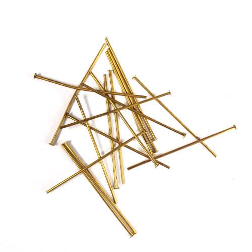 Nýt ketlovací, mosazný, 36 mm, 30 ks