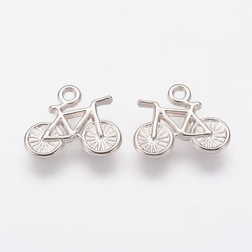 Kolo akrylové, přívěsek platinový, 50 ks