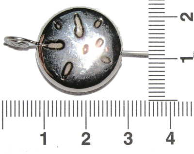 Kolečko zdobené, akrylové, 1 ks