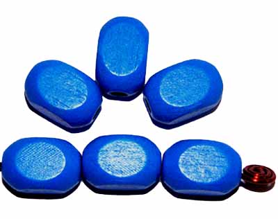 Kvádřík velký, modrý, dřevěný, 10 ks