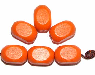 Kvádřík velký, oranžový, dřevěný, 10 ks