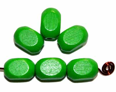 Kvádřík velký, zelený, dřevěný, 10 ks